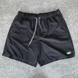 SAXX Oh Buoy 2N1 Volley 7" Mens XL Black Lined Swim Trunks Shorts BallPark Pouch